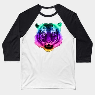 Rainbow Tiger Baseball T-Shirt